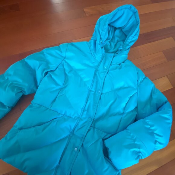 Blue Puffer Jacket Size Medium - Picture 2 of 9